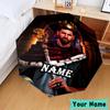 Custom Name Me-ssi football Umbrella, Foldable Umbrella Suitable for Outdoor Shopping Travel Sports, Exquisite Gift for Family