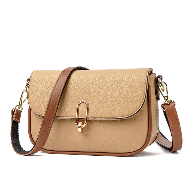 Retro Multi-layer Crossbody Bag, Simple and Versatile, Fashionable Shoulder Bag, High-end Feeling, Light Luxury Texture, Temperament, Small Square Bag