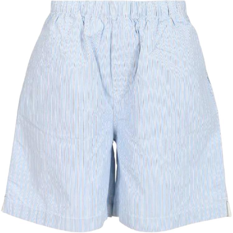Carhartt WIP Striped Elastic Waist Casual Shorts Women Shorts Light-Blue I0345542RB-XX