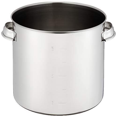 EBM 18-8 Kitchen Pot/Stock Pot, 20cm, with Handle, Silver