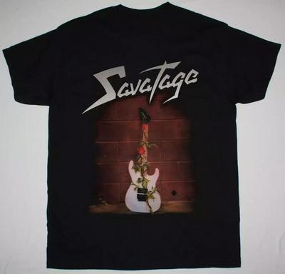 Tricou Negru Savatage Guitar From The Dungeons To The Streets Mărime S -4XL Unisex