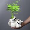 Gardening Succulent Flower Pot Ceramic Interior Creative Simple Desktop Small Animal Mother And Son Owl Flower Ornament