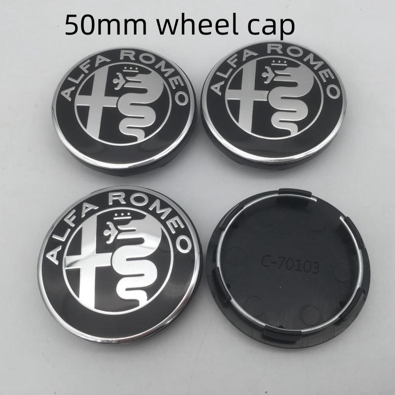 Voor 3D 50mm Voor Alfa Romeo 147 156 159 Auto embleem Wielnaaf Centerkap Badge covers sticker Decals Styling