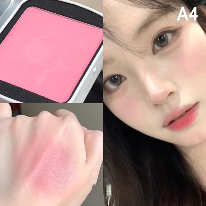 Herorange Delicate Smooth Blush Square Iron Box Monochrome Blush Cream Color Natural Rouge Blush Mud