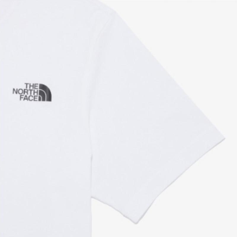The NorTh Face Men S CoTTon baSic ShorT Sleeve T ShirT whiTe nT7ur05b