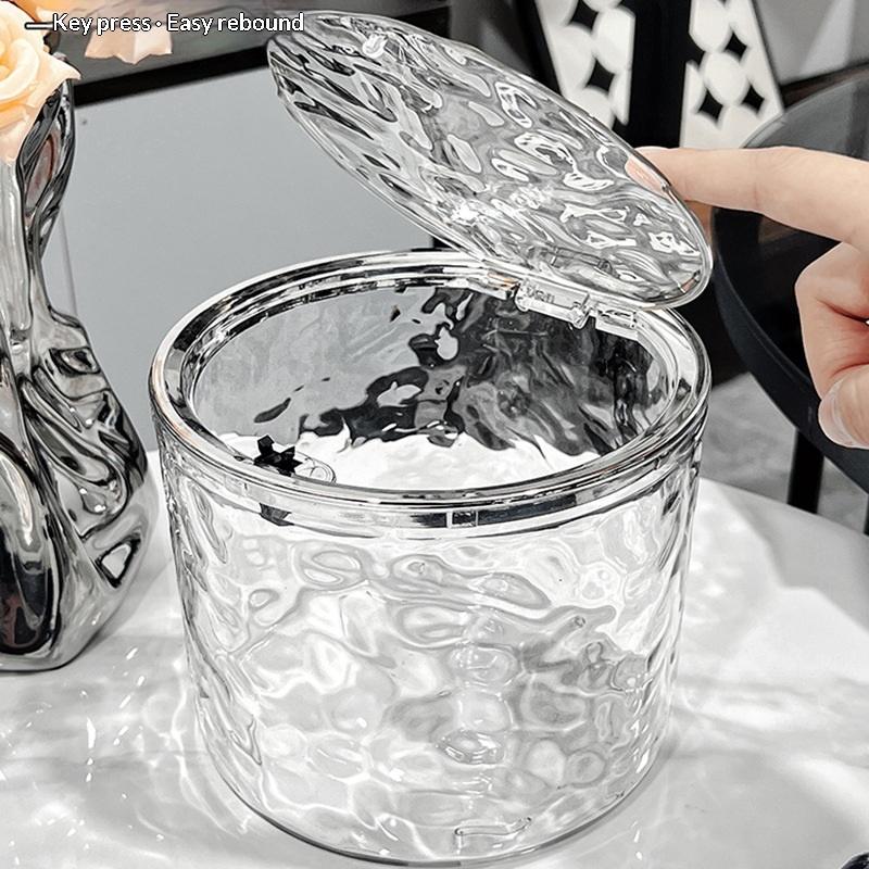 Hair Accessories Organizer Storage Box Clear Hair Tie Organizer For Headband, Bows, Cotton Swab Organization, Bathroom