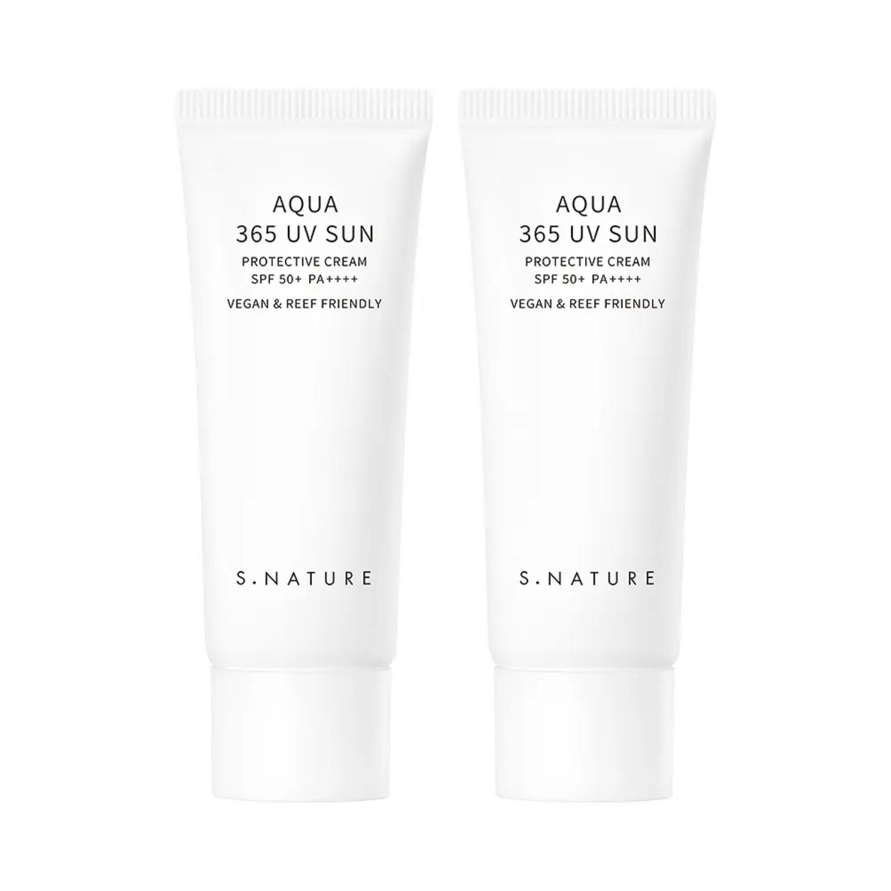 S.NATURE Aqua 365 UV Sun Protective Cream 40ml x 2