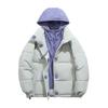 Fake two-piece down cotton-padded jacket, new women's thickened short winter loose cotton-padded jacket, cotton-padded jacket.