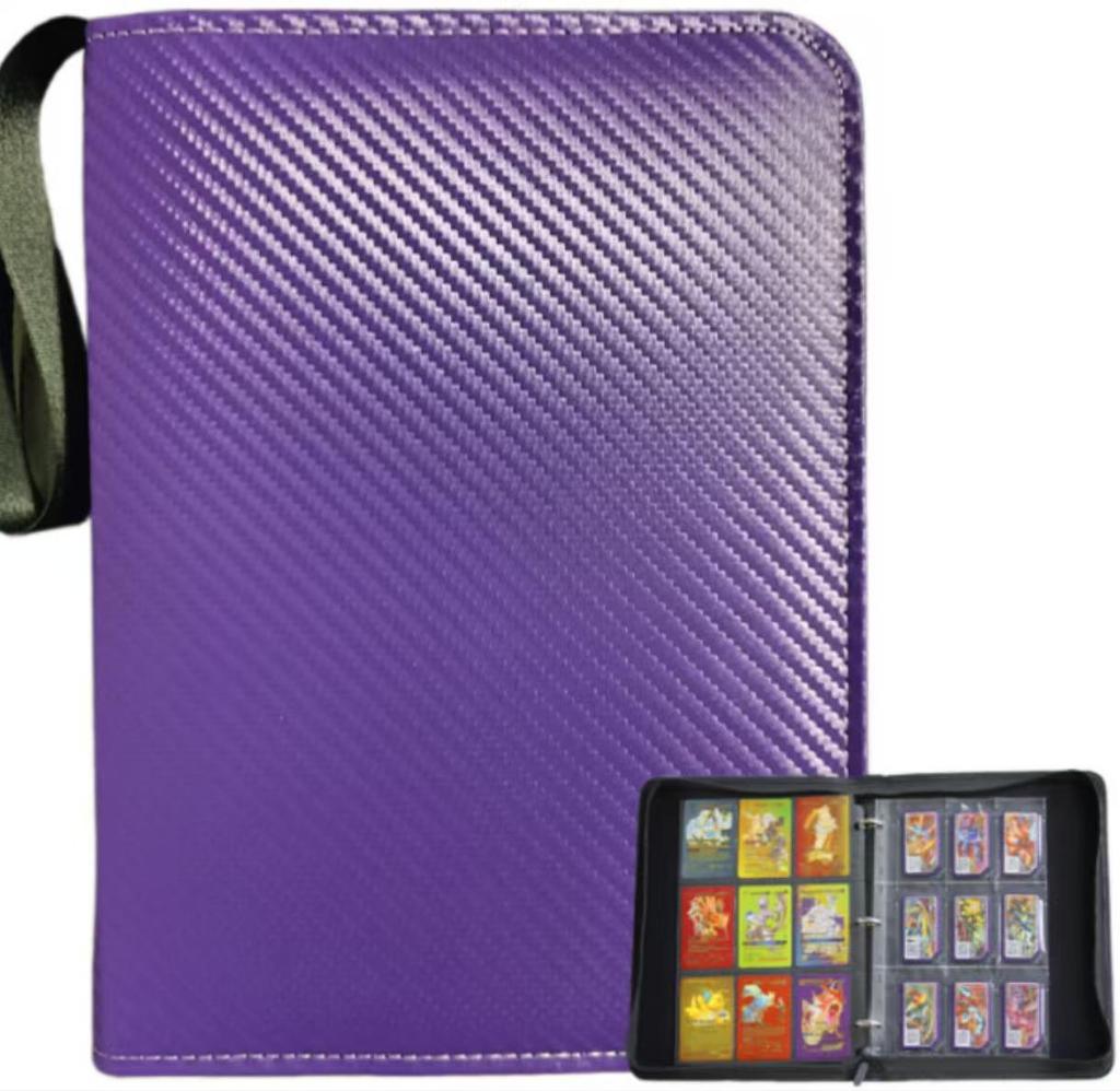 Album na karty Pokémon: Kolekční taška na hry s kresleným motivem, PU, se 4 a 9 kapsami