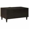 Coffee Table Black and Gold 80 x 50 x 40 cm Engineered Wood