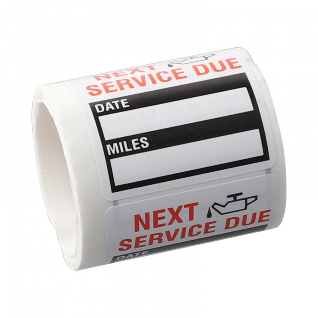 Oil Change Service Reminder Sticker 2*2 Inch Decal Stickers