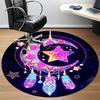 1PC Dreamcatcher Stars Office Round Area Rug, Indoor Mat Suitable ForOffice, Under Office Chairs Bedroom Living Room Home Decor, Room Deco, D148