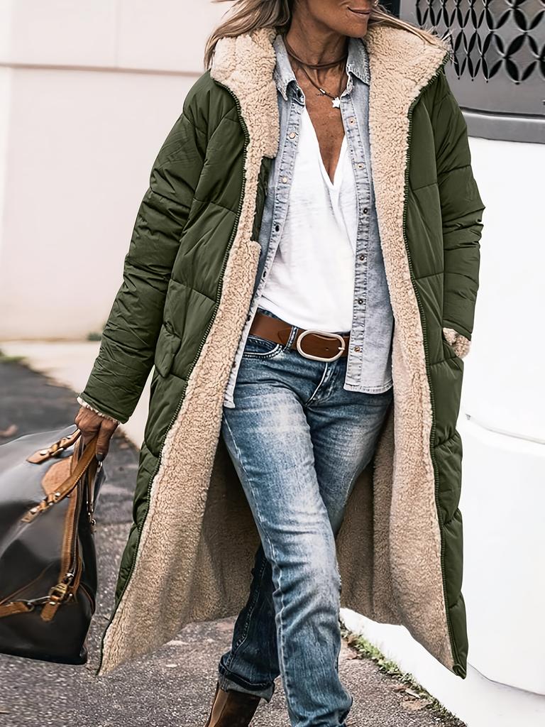 Elegant Long Thick Coat Winter Warm Coat