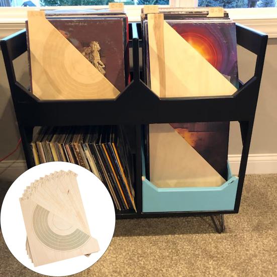 

12 шт./компл., деревянный разделитель виниловых пластинок от А до Я, алфавитное руководство для записи DVD, инструмент для организации, разделитель, держатель, аксессуары для виниловых пластинок