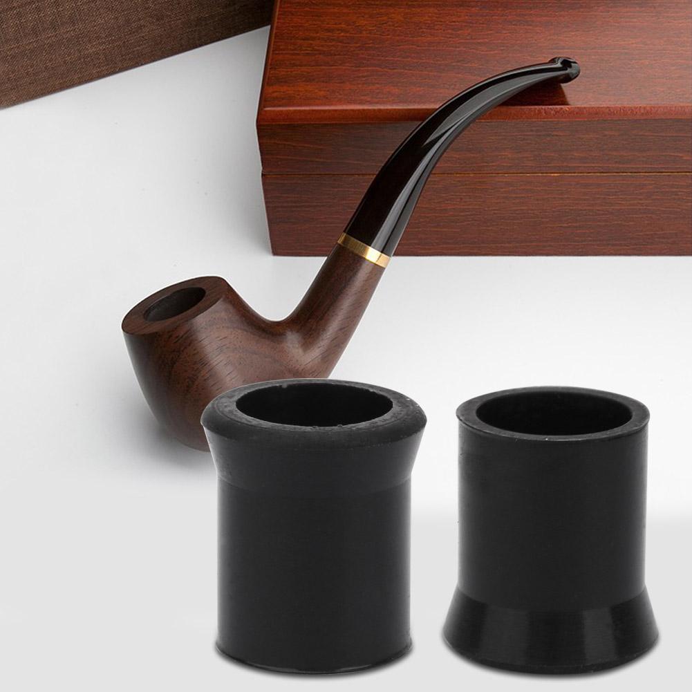 100pcs Black White Cigarette Pipe Disposable Tips Pipe Mouthpiece Stem Rubber Bits(#2)