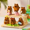 Capybara Construction Blocks Toilet Paper Block Set Figure