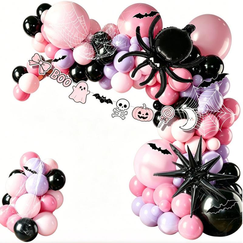 Halloween Aluminum Film Balloon Arch Party Scary Atmosphere Background Arrangement