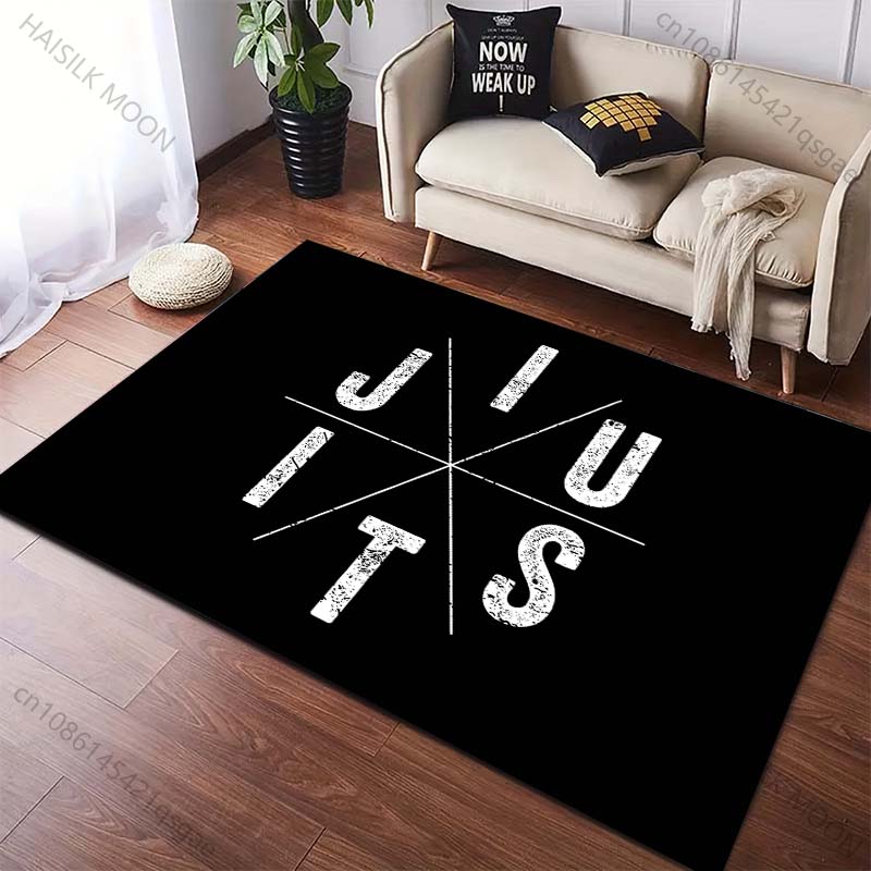 1PC Brazilian Jiu-Jitsu Print Carpet for Living Room Bedroom Sofa Doormat Home Decor Area Rug Non-slip Exercise Room Floor Mat