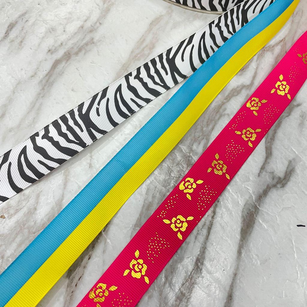 Mingxin Valentine's Day DIY Jewelry Ribbon with Peach Hearts & Leopard Print