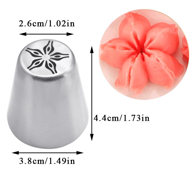 10 Styles Russian Tulip Icing Piping Nozzles Stainless Steel Flower Cream Pastry Tip Kitchen Cupcake Cake Decorating Tools