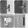 Bathroom Furniture Set 5 Pieces Grey Sonoma 61 X 35 X 64 Cm