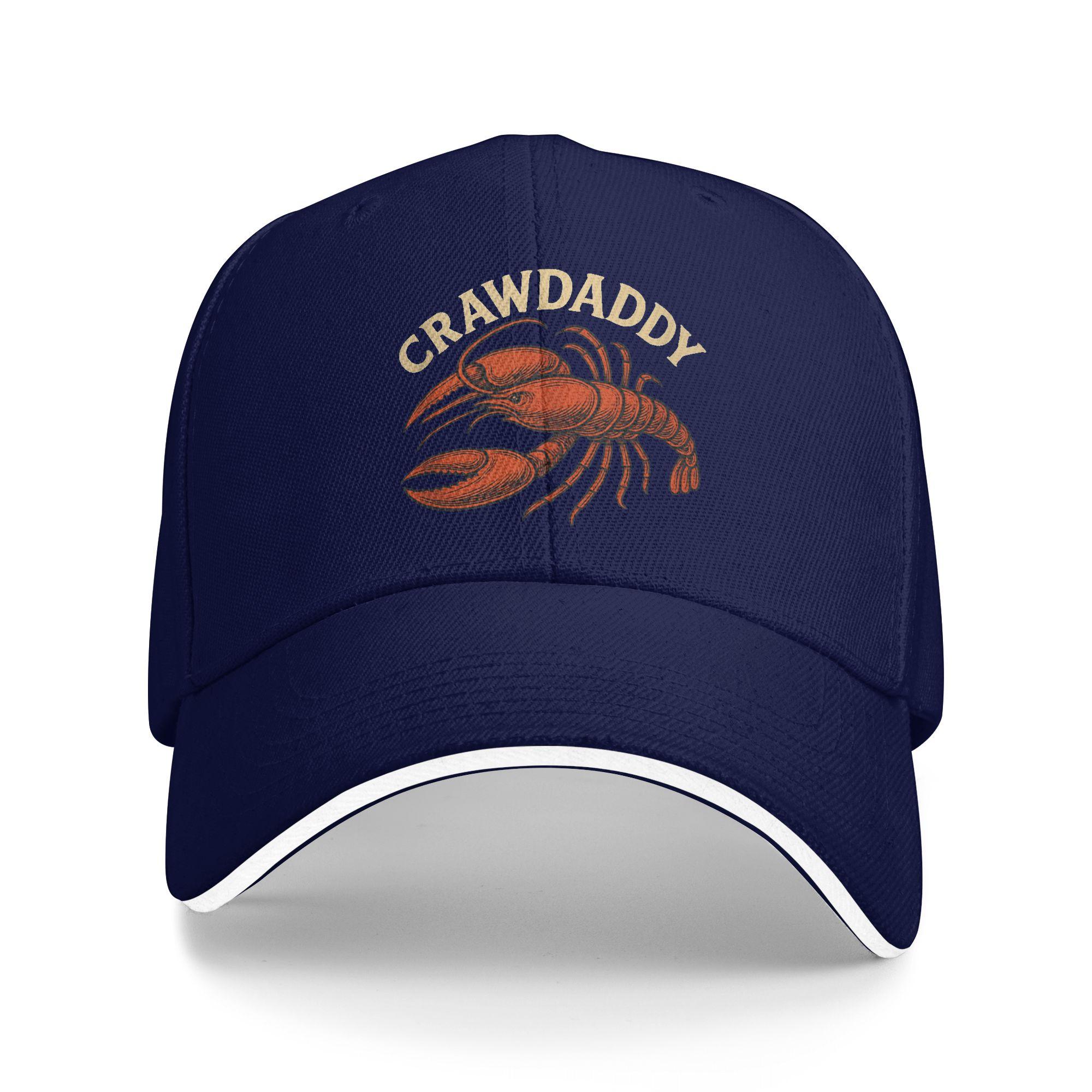 

Summer Casual Baseball Cap Funny Craw Daddy Crawfish Boil Dad Crawdad Outdoor Sports Trucker Hat For Male Retro Baseball Caps One Size