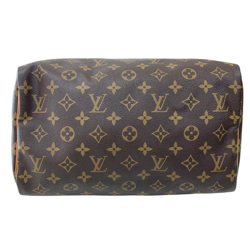 Used Louis Vuitton Monogram Speedy 30 M41526 Boston Bag Authentic 1223