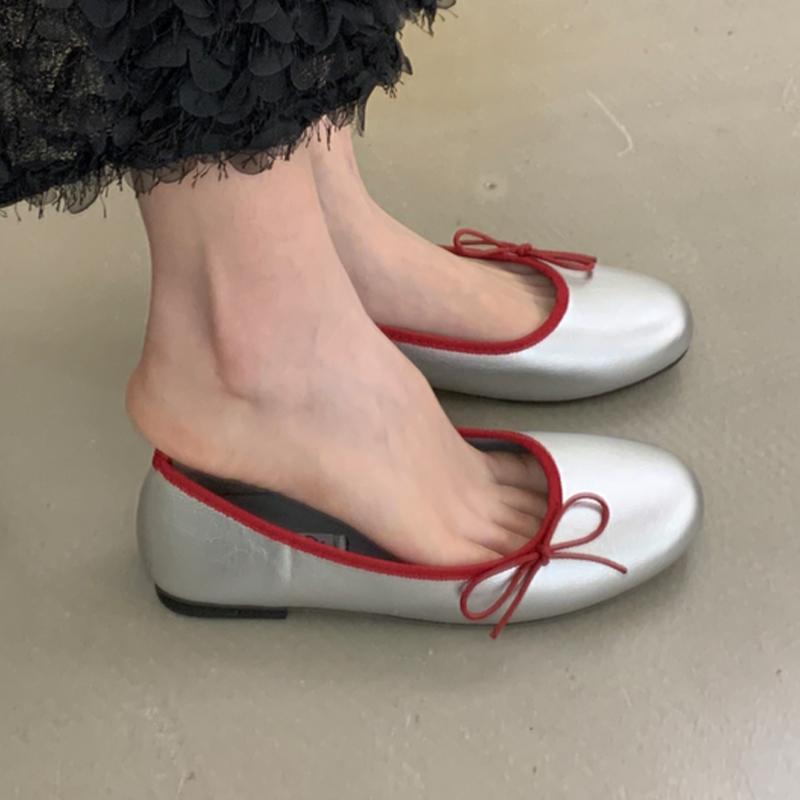 Flats Women Loafers Shoes Bow Dress Shallow Sandals Sport Designer Woman Shoes 2025 Summer Casual Zapatillas De Mujer