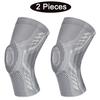 2 Pezzi Ginocchiere da Basket Imbottite in Silicone Ginocchiera Rotulea per Supporto Articolare Protettore Fitness Manica a Compressione Alta Qualità Pratica per Uso Quotidiano