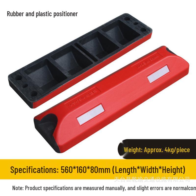 Rubber and Plastic Wheel Stopper for Parking Spaces