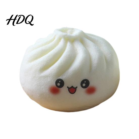Dumpling Stress Ball Cartoon Steamed Bun Squeeze Toy Simulated Sensory Pinch Relief Gadget Fidget Relaxation Decompression Tool Slow Rebound
