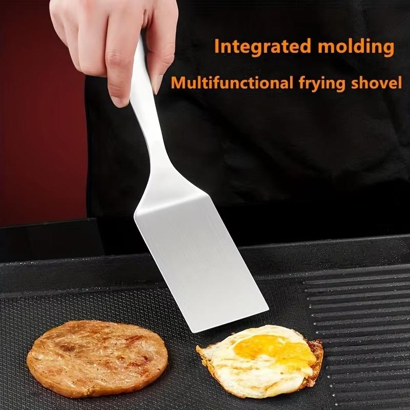 Small Stainless Steel Spatula, Grill Turner Spatula, Grill Turner, Stainless Steel Small Frying Shovel, Metal Cooking Shovel