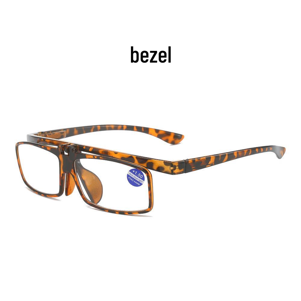 Men's Anti-Blue Light Reading Glasses, Large Frame, Business Style, Spring Hinges