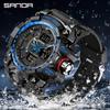 Sanda Men's Multifunctional Waterproof Luminous Sports Watch