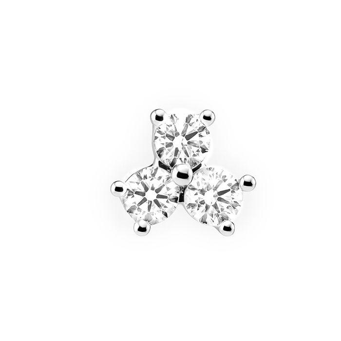 Piercing - LUXENTER - Liram - Argent sterling 925 - Zirconia brillant blanc - Pour femme