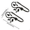 Metal Leaf Curtain Hook Window Drapery Tieback Hanger