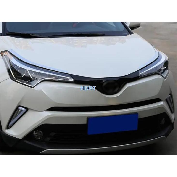 Front Headlight Eyebrow Cover Head Lamp Frame Trim Strip For Toyota CHR C-HR 2016- Car Styling Accessories Exterior Sticker