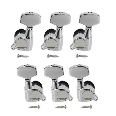 FLEOR 6 Pièces Clés d'Accordage pour Guitare Acoustique 3L3R Mécaniques Scellées Clés pour Guitare Acoustique Électrique