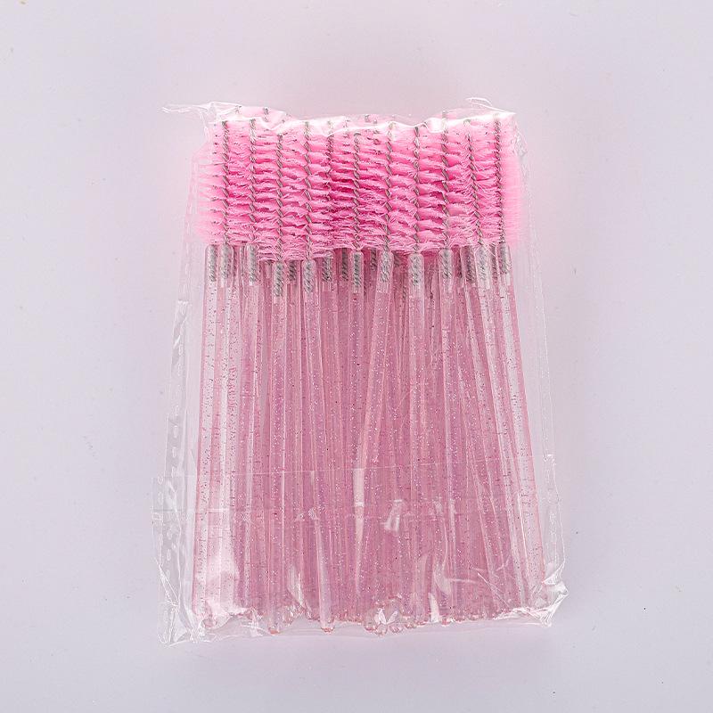 Crystal Rod Eyelash & Eyebrow Spiral Brush - Disposable Beauty Tool for False Lashes & Grooming