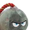 Plush Bombs Dog Chew Toy Bite Resistant Squeaky Stuffed Cartoon Bombs Cotton Rope Toy Stress Boredom Relief Dog Teething Interactive Toy