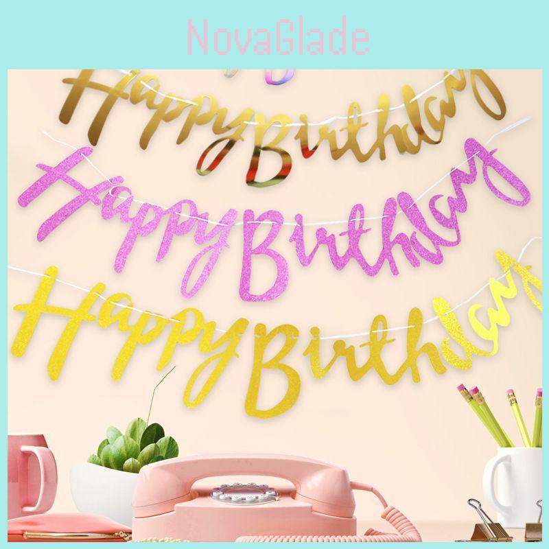Eye-catching Happy Birthday Banner Perfect For Memorable Party Decorations