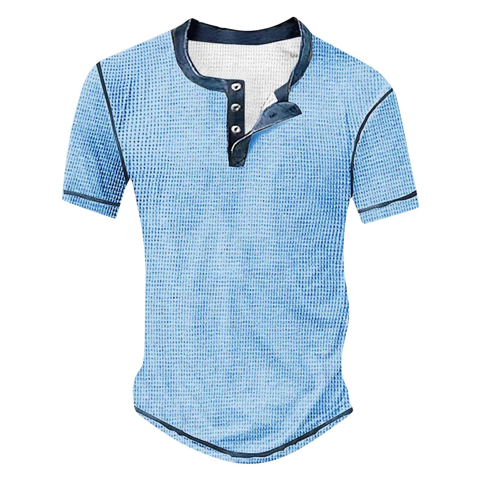 

Мужская футболка с круглым вырезом и принтом на пуговицах, контрастная, облегающая XXXL