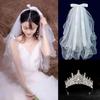 Feenwald Brautkopfschmuck Schleier Set - Perfekt für Hochzeit, Heiratsantrag oder standesamtliche Trauung.