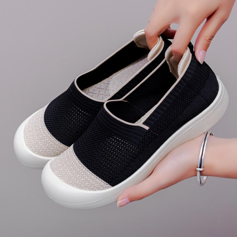 Shoes women's summer new versatile casual shoes soft sole not tired feet comfortable mother shoes one pedal shoes