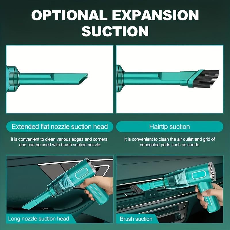 Portable 6000Pa Vacuum Cleaner, Rechargeable, Powerful for Home And Car, Dry And Wet Cleaning, Lightweight And Wireless Compact Design, Suitable for