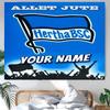 Hertha BSC Tapestry with Custom Name Wall Hanging Room Background Cloth Home Decor Beach Mat Yoga Mat Sofa Bed Sheet