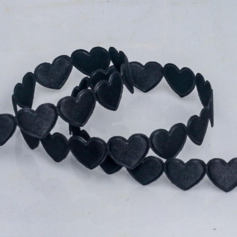 Elegant 1.5cm Heart Polyester Ribbon Flower Ribbon Decorative Materials Peach Heart Ribbon Accessories Gift Boxes Packaging Ribbons Home Decoration