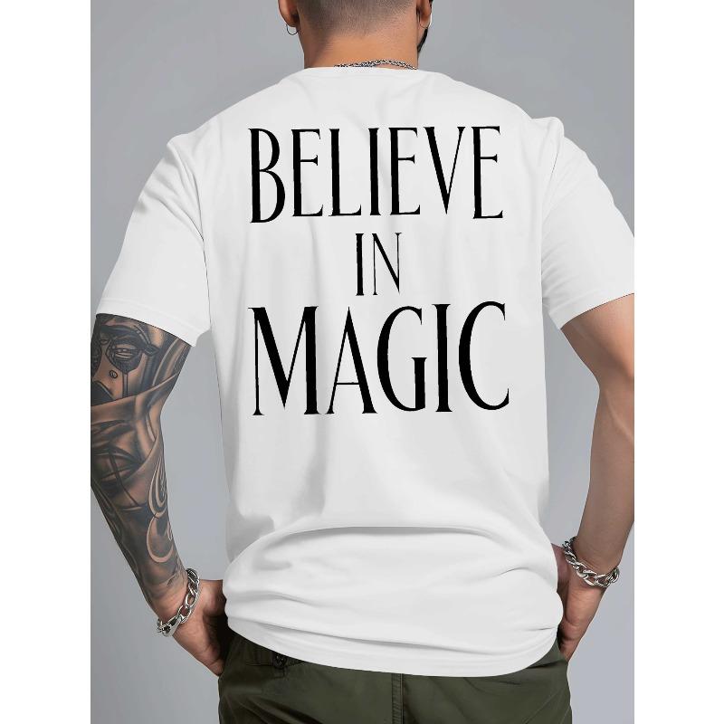 

European Size This Stylish Short-Sleeved T-Shirt for Men Features a Back Print And Is Perfect for Summer. with Its Trendy Design And Breathable Fabric S белый