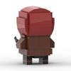 MOC Building Blocks Set Square Head Boy Building Blocks Red Hood Assembly Assembled Building Blocks Toy Model Gift Boy