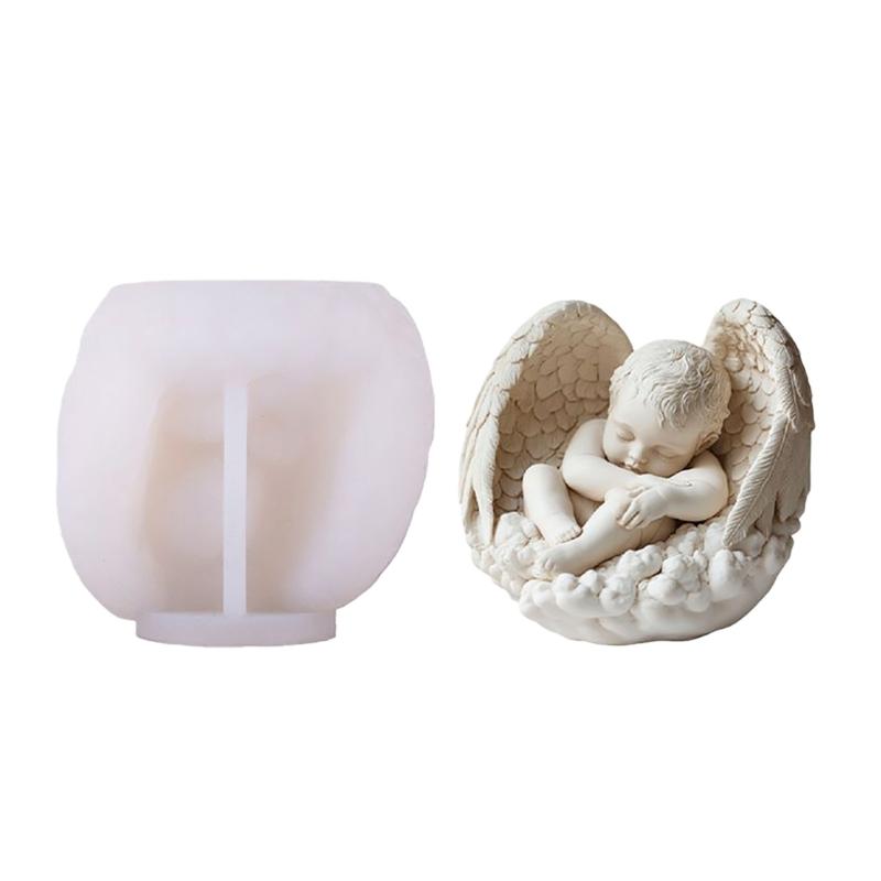 Reusable Silicone Mould for Making Angel Shaped Candle Soap and Craft with Artistic Styles